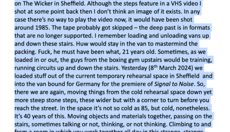 Tim Etchells FE Recall